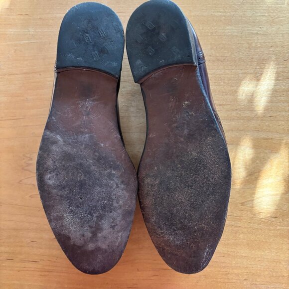 Bostonian Classics Wingtip Tassel Leather Loafers Oxfords Brown Men's Size 9 - Picture 3 of 4